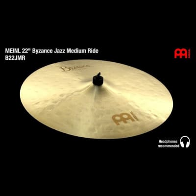 Meinl Byzance Jazz Medium Ride Cymbal 22" image 2