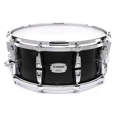 Yamaha Absolute Hybrid Maple Snare Drum 14x6 Solid Black image 2