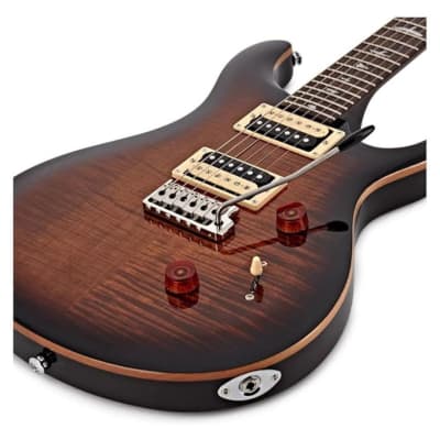 PRS SE Custom 24 Electric Guitar - Black Gold Sunburst image 4