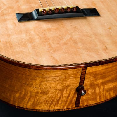 Ressler Parlor 12-Fret Flame Mahogany and Bearclaw Sitka Spruce NEW image 14