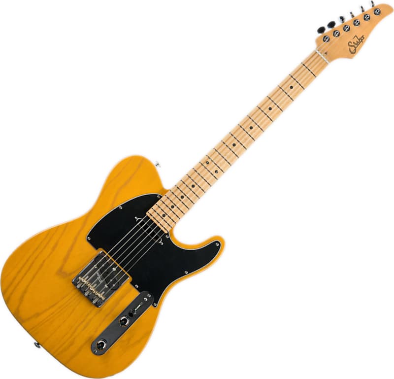 Suhr Classic T Swamp Ash Electric Guitar, Maple Fingerboard, Trans Butterscotch image 1