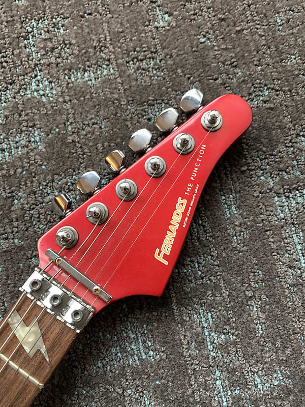 Fernandes The Function 1987 Red RARE Set Neck Version HH Guitar
