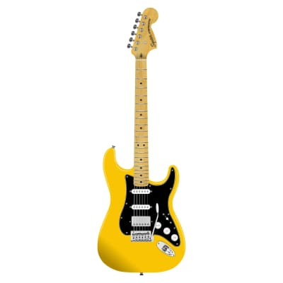 Squier Affinity Stratocaster エレキギター イエロー Squier Affinity Stratocaster HSS Electric Guitar - Graffiti