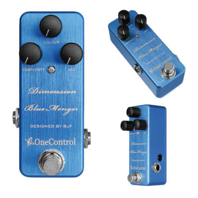 One Control Dimension Blue Modulation Pedal + Mogami Cable image 2
