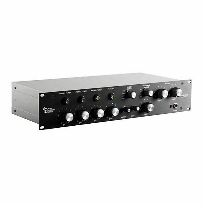 Alpha Recording System Model 4100 Limited Edition Rotary DJ Mixer (black)  (B-STOCK)