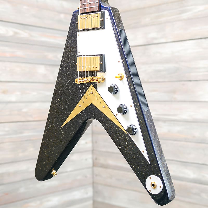 1958 Korina Flying V (White Pickguard), Aged Natural | Epiphone