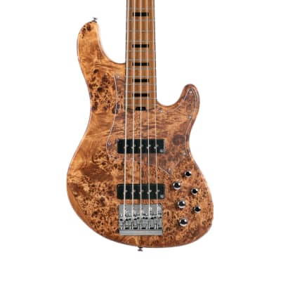 Cort GB Series Modern 5-String Bass Guitar Open Pore Vintage Natural for sale