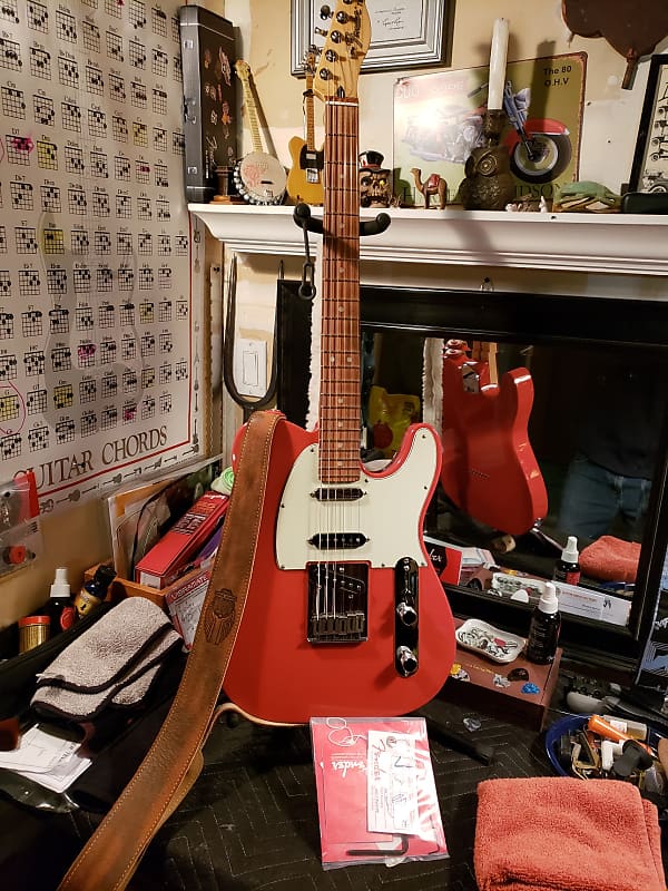 Fender Deluxe Nashville Telecaster Fiesta Red 2017 image 1
