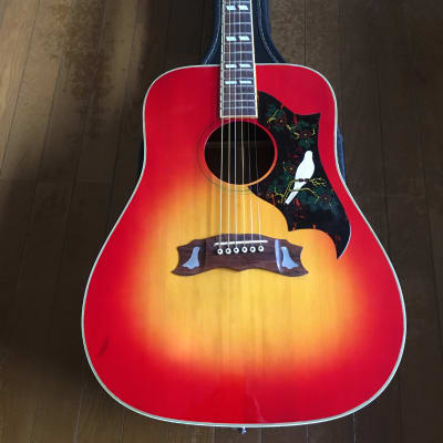 Takamine Elite HM-30 Dove Cherry burst 70s vintage Japan market
