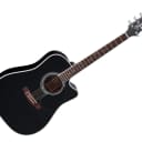 Takamine Pro Series Dreadnought Acoustic Guitar w/ Hardshell Case - Black