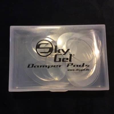 Sky Gel Drum Dampeners - Glass Clear 12 Pieces image 3