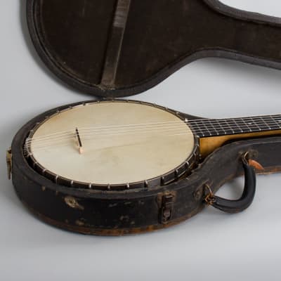 Vega  Imperial Electric Guitar Banjo (1923), ser. #65018, black hard shell case. image 15