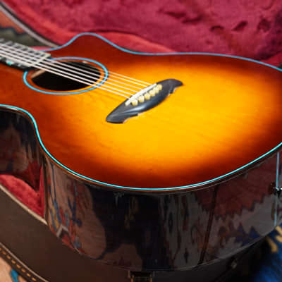 Hsienmo Autumn Bear Claws Sitka Spruce + Wild Indian Rosewood Full Solid Acoustic Guitar image 15