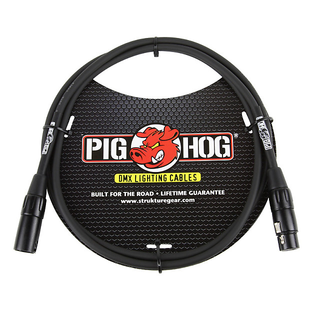 Pig Hog PHDMX5 3-Pin DMX Lighting Cable - 5' image 1