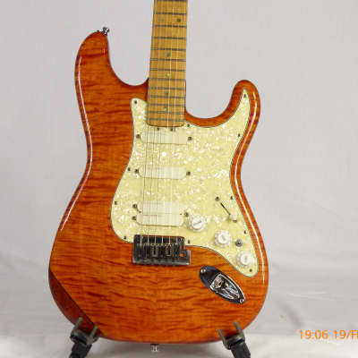 Jerzy Drozd Stratocaster 1996 Trans Amber-Orange image 1