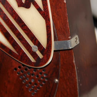 National Resonator Mandolin 1930s Woodgrain on metal image 13