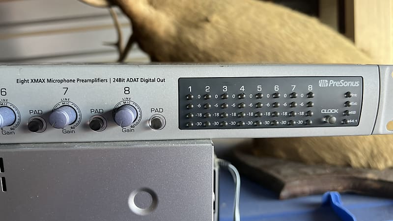 DIGIMAX D8 8チャンネルプリアンプ　ADAT PreSonus DigiMax D8 – Multi-Channel Microphone Preamp with