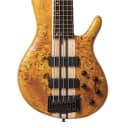 Cort A5PLUSSCAOP Artisan Series Poplar Burl Top 5-String Electric Bass Guitar w/Hard Shell Case