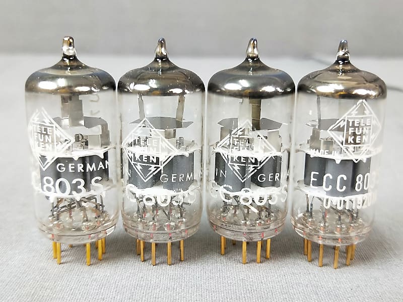 TELEFUNKEN テレフンケン ECC803S 真空管 6本セット ドイツ製 Made in