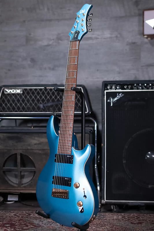 ESP LTD Javier Reyes JR-208 Electric Guitar - Pelham Blue | Reverb