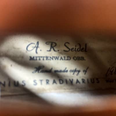 A. R. Seidel Stradivarius Copy Violin w/ Case image 3