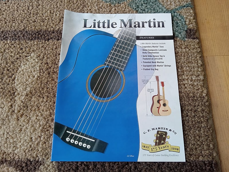 2007 Martin Little Martin Guitar Catalog! Original Case Reverb
