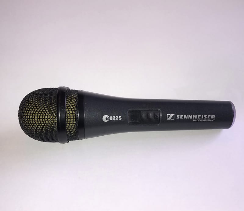 Sennheiser e822S Grey Black Grille Yellow Foam with Switch | Reverb