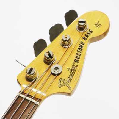1972 Fender Mustang Bass Competition Orange Vintage Original Rare Custom Color Shot Scale Electric Bass Guitar w/ Orig. Hard Case image 17