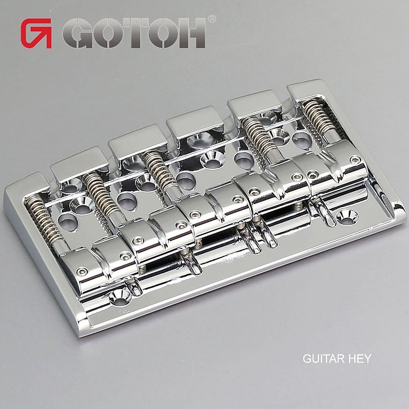 New Gotoh 404bo 5 5 String Bass Bridge Multi Tonal Brass Reverb 7292