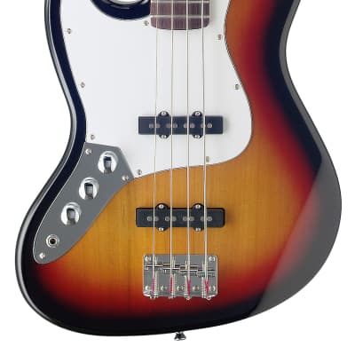 Stagg B300LH-SB Fusion Solid Alder Body Hard Maple Neck 4-String Electric Bass Guitar For Left Hand image 2