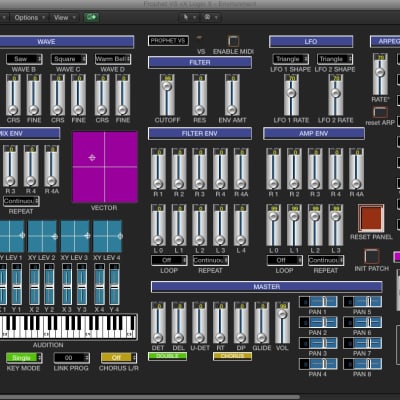 VIRTUAL Sequential Prophet VS  editor / programmer- LOGIC v4 - X