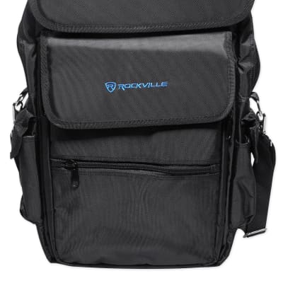 Rockville Carry Bag Backpack Case For Alesis Q25 Keyboard Controller