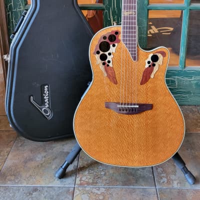 2000 Ovation Collector's Series Lace Wood Acoustic Electric Guitar - Gloss Lace Wood w/ Hard Case for sale