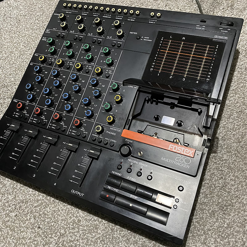 Rare] FOSTEX 260 Analog Multitrack 4 Track Cassette recorder mixer
