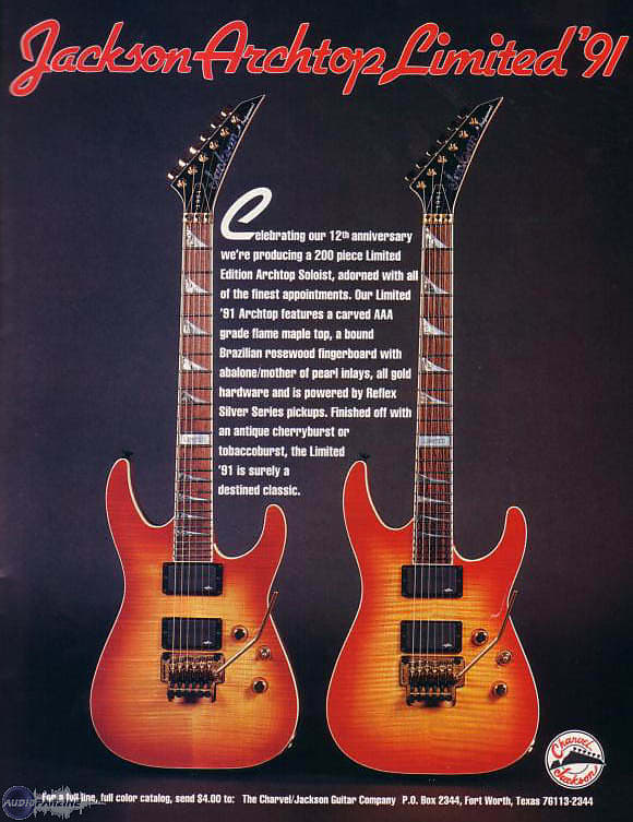 【超レア限定モデル】Jackson soloist limited '91 Jackson Archtop Soloist LTD 1991 Cherry Red Sunburst | Reverb