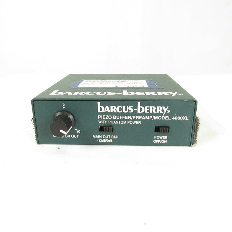 BarcusBerry Piezo Buffer/Preamp Model 4000XL with Phantom Reverb