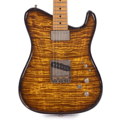 Tausch 665 RAW HS Figured Maple Aged Marigold Yellow w/Flame Maple Neck (Serial #022304) for sale