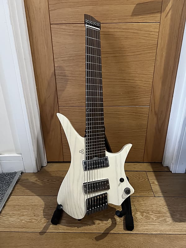 GOC Guitars Vajra Headless Guitar 8 String 2022 - Worn powder white