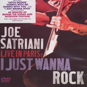 Joe Satriani: Live in Paris - I Just Wanna Rock DVD | Reverb