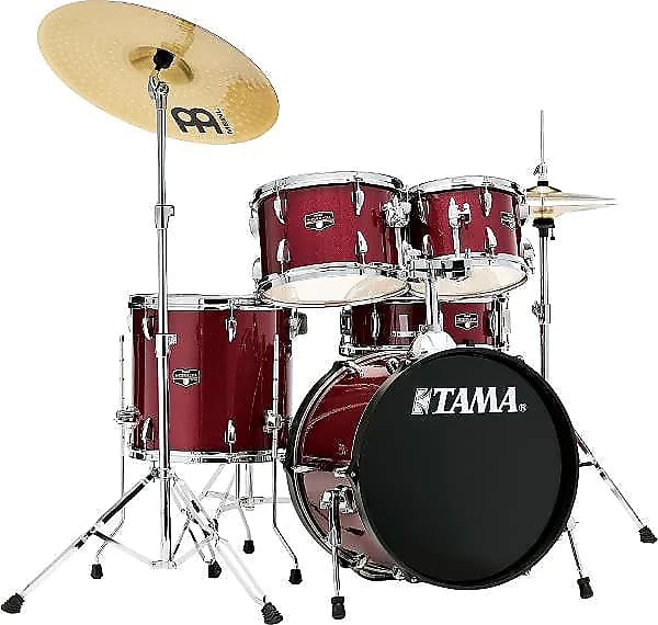 Tama IE58C Imperialstar 10 / 12 / 14 / 18 / 5x14" 5pc Drum Set with Meinl HCS Cymbals and Hardware image 1