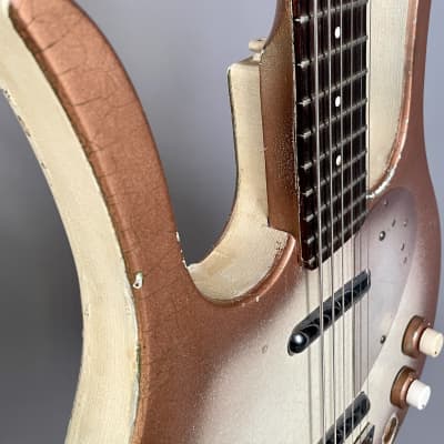 Danelectro Model 4623 Longhorn 6-String Bass Baritone Guitar 1959 Copper Burst image 4