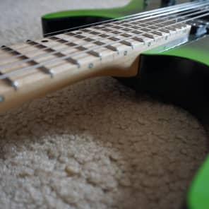 Kiesel  Aries Non-Beveled 6-string guitar Trans Black/Green Burst image 12