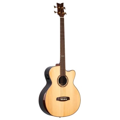 Ortega Private Room Medium Scale Acoustic-Electric Bass, STRIPEDSU.ACB, w/ Bag for sale