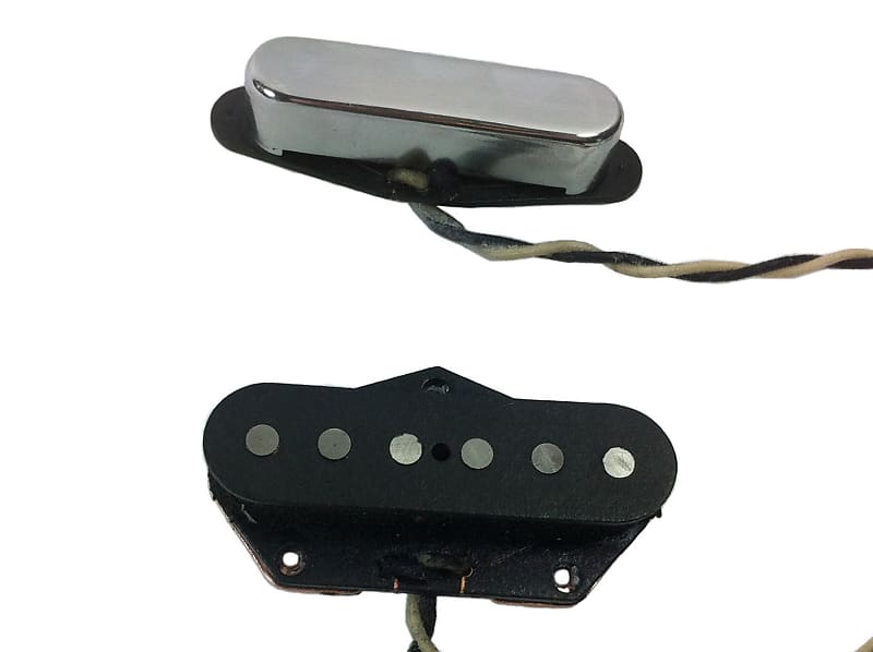 Telecaster neck pickup cover nickel silver Chrome Reverb