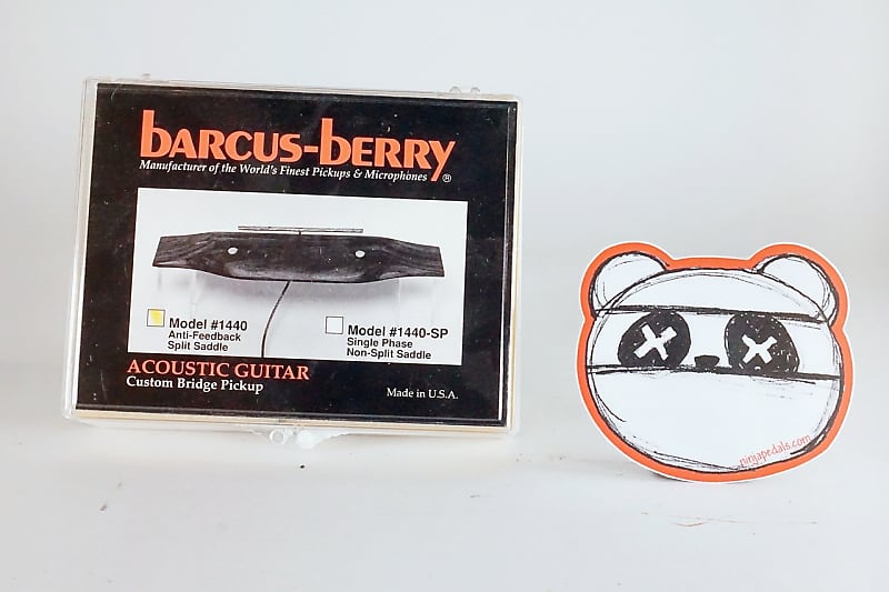 Barcus Berry Model 1440 Anti Feedback Under Saddle Acoustic Guitar Pickup image 1