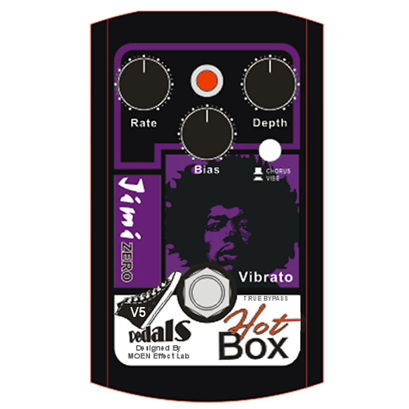 Hot Box HB-VB5 Gen4 Vibe/Chorus Guitar VIBE Effect Pedal image 1