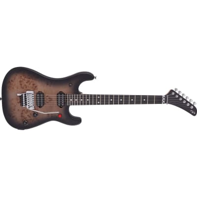 EVH 5150 Series Deluxe Poplar Burl Electric Guitar, Ebony Fingerboard, Black Burst image 5