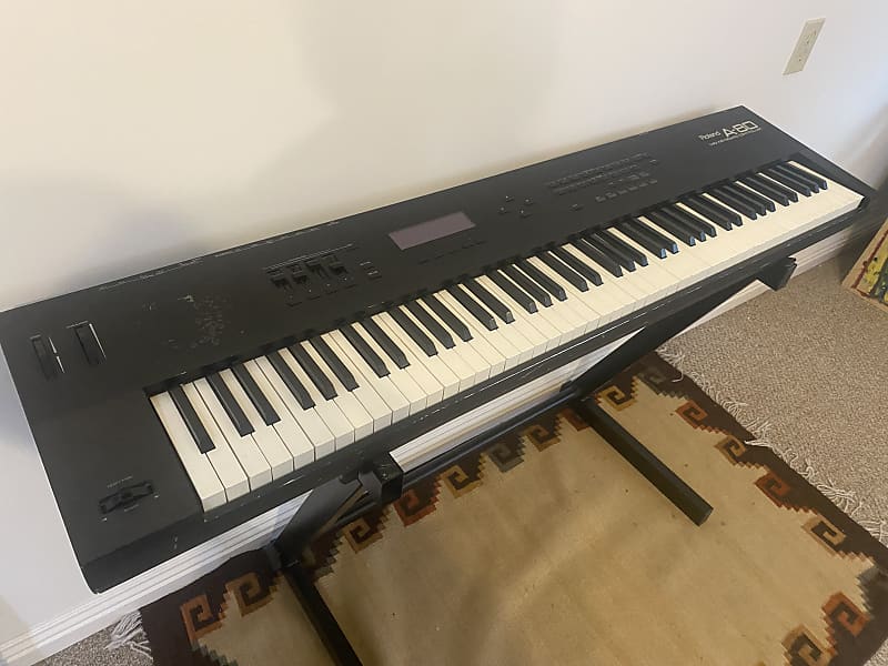 Roland A-80 88-Key MIDI Keyboard Controller 1989 - 1995 - Black image 1