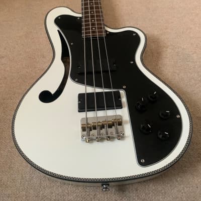 Italia  Imola GP Bass Guitar, Prism White image 6