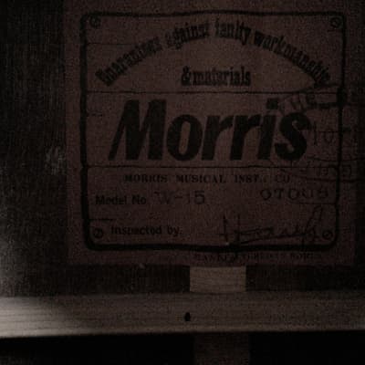 Morris W-15 Acoustic Guitar MIJ w/ Chipboard Case image 5